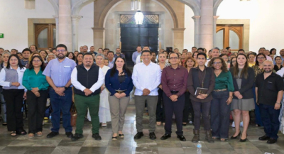 En diálogo franco y respetuoso, recibe Gobernador de Oaxaca pliego petitorio 2026 del STPEIDCEO