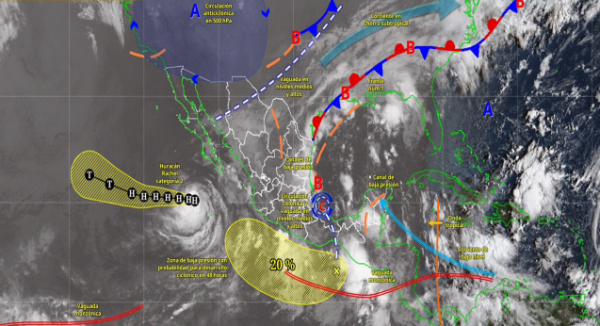 Se mantiene pronóstico de lluvias, actividad eléctrica y viento fuerte
