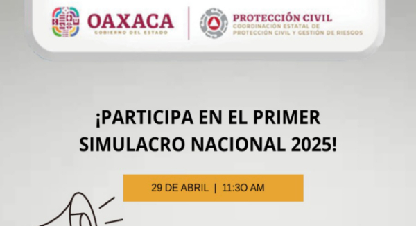 Convoca Protección Civil a municipios e instituciones públicas y privadas al Simulacro Nacional 2025