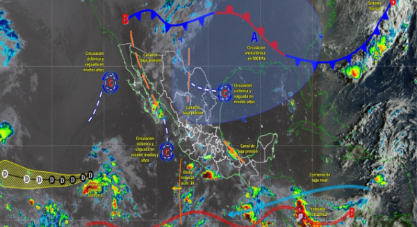 Prevén lluvias y tormentas en la Sierra Sur y la Costa de Oaxaca