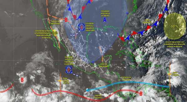 Condiciones de lluvia y oleaje elevado prevalecerán en Oaxaca