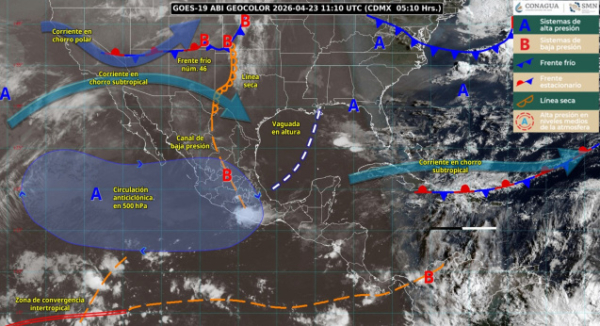 Se esperan lluvias ligeras acompañadas de tormentas eléctricas y rachas de viento en diferentes regiones de Oaxaca