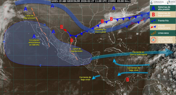 Se pronostican nublados y chubascos aislados en algunas zonas montañosas de la Sierra Sur
