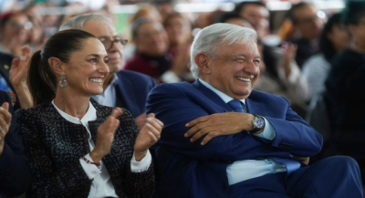 El presidente también convivió con Claudia Sheinbaum Pardo durante el evento | Foto: IG @beatrizgutierrezmuller