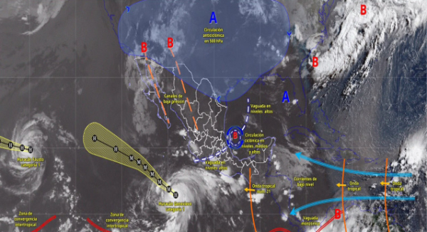 Onda tropical número 21 favorecerá lluvias en Oaxaca