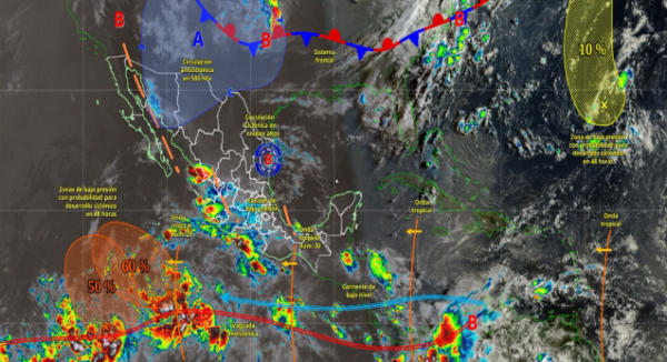 Persistirá potencial de lluvias y tormentas aisladas en Oaxaca