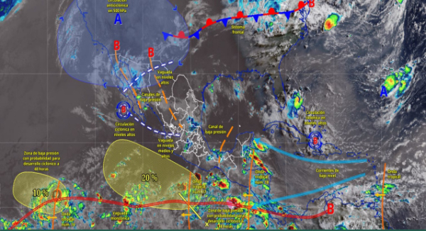Persistirán lluvias, tormentas y oleaje elevado en gran parte de Oaxaca
