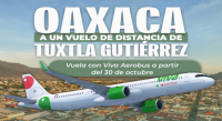 Oaxaca fortalece conectividad aérea con nueva ruta directa a Tuxtla Gutiérrez