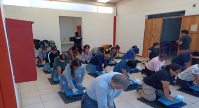Capacitan a Brigadas Internas de Protección Civil del hospital Aurelio Valdivieso