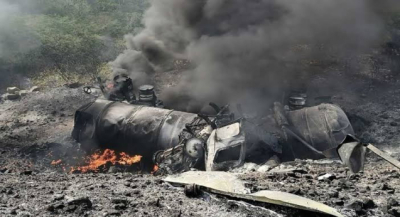 Informa Protección Civil volcadura de pipa en la carretera Mitla-Tehuantepec