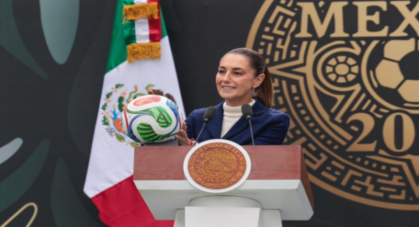 Presidenta Claudia Sheinbaum presenta la Copa Mundial FIFA 2026; “es momento para compartirle al mundo lo que es México y el momento histórico que vive