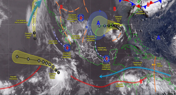 Este lunes pronostican lluvias aisladas y bochorno en Oaxaca
