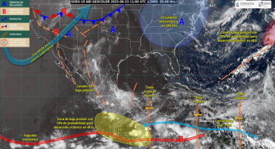 Se mantienen lluvias sobre gran parte de Oaxaca para este lunes
