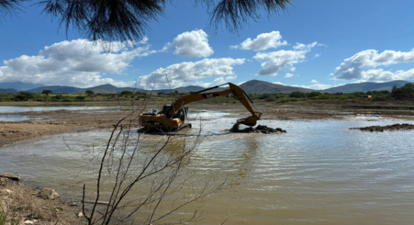 Rehabilita SIC presa Santa Martha de Santa Lucía Ocotlán a favor de 4 mil habitantes