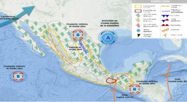 Pronostican lluvias aisladas y ambiente caluroso en regiones de Oaxaca