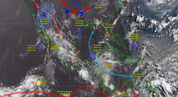 Se prevén lluvias con actividad eléctrica y ambiente caluroso en Oaxaca