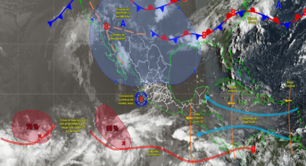 Onda tropical 32 favorecerá lluvias y tormentas en Oaxaca
