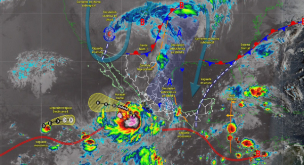 Persistirán lluvias moderadas y nieblas densas en Oaxaca