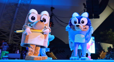 El increíble mundo de Bluey cautivó a la niñez en el Auditorio Guelaguetza