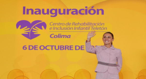 Claudia Sheinbaum inaugura nuevo CRIT de Teletón en Colima