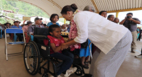Bolaños Quijano lleva apoyos a grupos prioritarios en la Sierra Sur