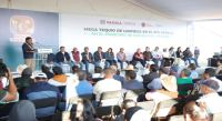Trabaja Gobierno de Oaxaca y población para sanear río Atoyac en Magdalena Apasco