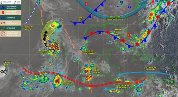 Continuarán lluvias y tormentas con actividad eléctrica por la tarde en Oaxaca