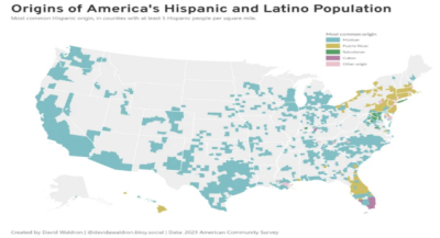 Este es el mapa de Latinos por todo USA que preocupa a Trump, México en cabeza