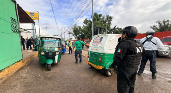 Aseguran 16 mototaxis irregulares tras operativo en Oaxaca