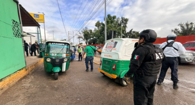 Aseguran 16 mototaxis irregulares tras operativo en Oaxaca