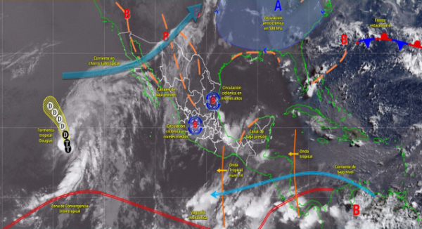 Continuarán las lluvias con tormentas y rachas de viento en gran parte del estado