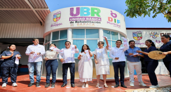 Inauguran nueva Unidad Básica de Rehabilitación en San Pedro Mixtepec