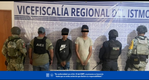 Fiscalía de Oaxaca obtiene vinculación a proceso contra dos hombres por extorsión y cobro de piso a comerciante en Juchitán