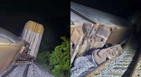 Registra percance ferroviario tren de carga del Corredor Interoceánico en Línea Z