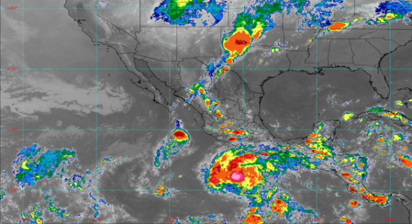 Tormenta tropical Trudy podría evolucionar a huracán y ocasionar lluvias muy fuertes en Oaxaca