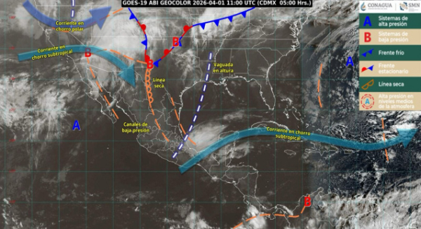 Se esperan tormentas, rachas fuertes de viento y posible caída de granizo en Oaxaca