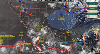 Persistirán lluvias y tormentas eléctricas vespertinas para este domingo en Oaxaca