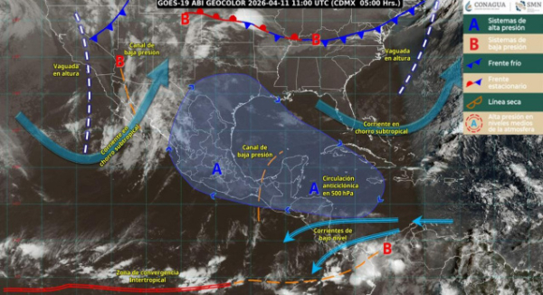 Pronostica Protección Civil lluvias acompañadas de actividad eléctrica y rachas de viento en Oaxaca