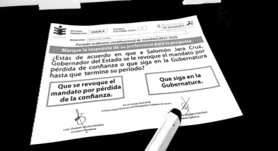 Revocación en Oaxaca: la ratificación ciudadana frente al golpeteo interno en la 4T