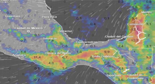 Pronostican lluvias generalizadas en gran parte de Oaxaca