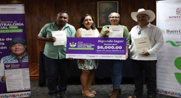 Premia Secretaría de Honestidad acciones de vigilancia ciudadana