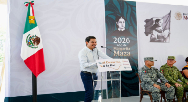 Ray Chagoya participa en el arranque del programa “Sí al Desarme, Sí a la Paz”