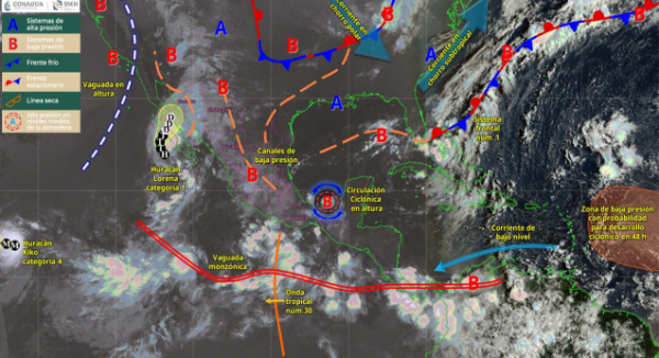 Continuará la presencia de lluvias y tormentas en Oaxaca este jueves