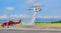 Suma Gobierno de Oaxaca helicóptero equipado con sistema Fire Attack para el combate de incendios forestales