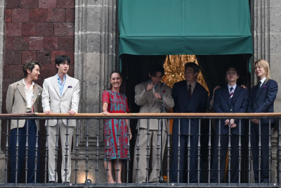 “La música y los valores unen a México y Corea del Sur”: presidenta Claudia Sheinbaum recibe a BTS en Palacio Nacional