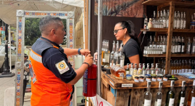 Protección Civil supervisa condiciones de seguridad en Expo Ferias de la Guelaguetza