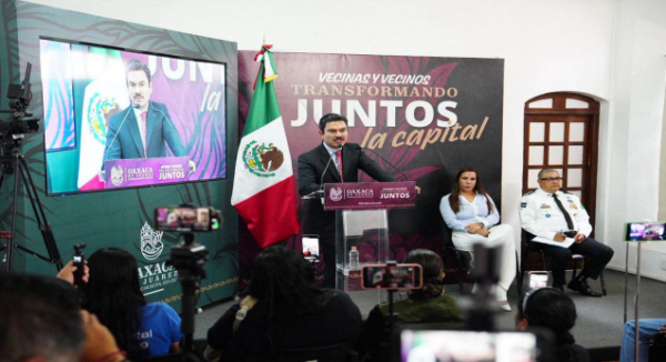 Ray Chagoya destaca avances en seguridad y trabajo coordinado en beneficio de Oaxaca de Juárez