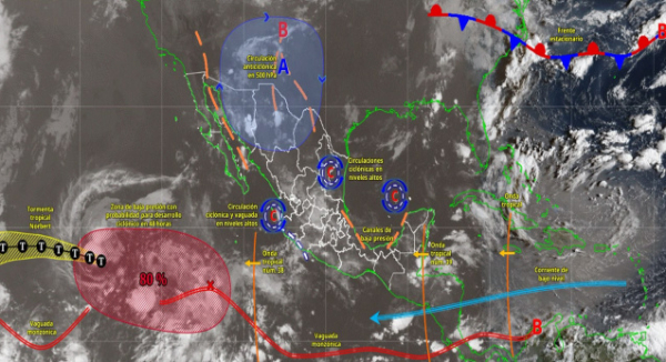 Onda tropical 39 favorecerá lluvias y tormentas en Oaxaca