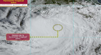 En alerta máxima regiones de Oaxaca por tormenta tropical “John”