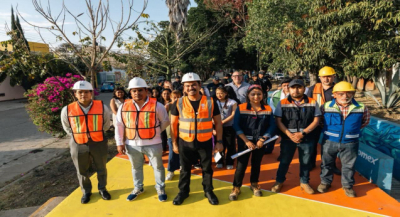 Rehabilitan andador en Trinidad de las Huertas para mejorar seguridad y manejo de aguas pluviales